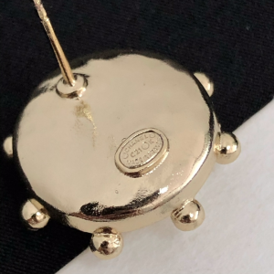 Replica Womens Jewelry Chanel Crystals CC Round Earrings A39PP130 AA179006