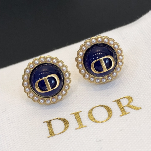 Replica Womens Jewelry Dior Petit CD Round Earrings A39PP110 AA179005