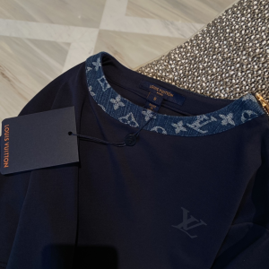 Replica Womens Clothing Louis Vuitton Blue Cotton T Shirt SML A228PP280 AA179561