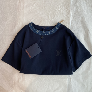 Replica Womens Clothing Louis Vuitton Blue Cotton T Shirt SML A228PP280 AA179561