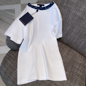 Replica Womens Clothing Louis Vuitton White Cotton T Shirt SML A228PP280 AA179560