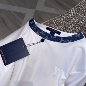 Replica Womens Clothing Louis Vuitton White Cotton T Shirt SML A228PP280 AA179560