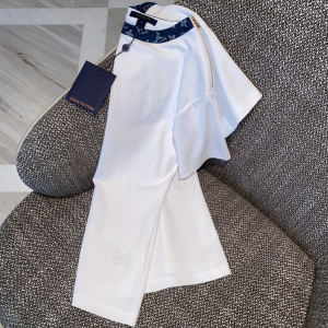 Replica Womens Clothing Louis Vuitton White Cotton T Shirt SML A228PP280 AA179560