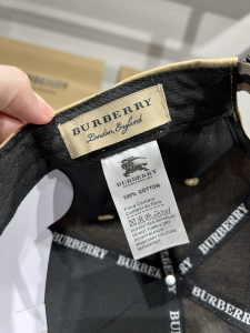 Replica Womens Hats Burberry Bear Beige Canvas Baseball Hat A190PP90 AA179518