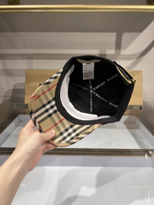 Replica Womens Hats Burberry Bear Black Canvas Baseball Hat A190PP90 AA179517