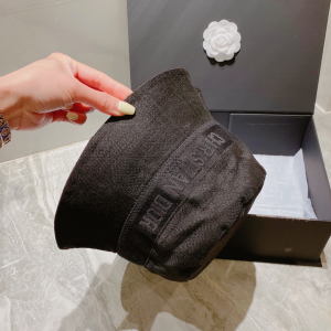 Replica Womens Hats Dior Black Canvas Bucket Hat A190PP100 AA179528