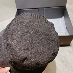 Replica Womens Hats Dior Black Canvas Bucket Hat A190PP100 AA179528