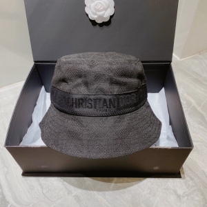 Replica Womens Hats Dior Black Canvas Bucket Hat A190PP100 AA179528
