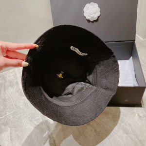 Replica Womens Hats Dior Black Canvas Bucket Hat A190PP100 AA179528