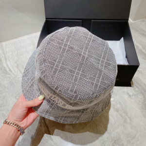 Replica Womens Hats Dior Gray Canvas Bucket Hat A190PP100 AA179527