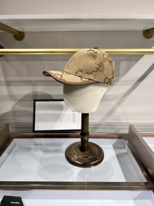 Replica Womens Hats Gucci Jumbo GG Canvas Baseball Cap Hat Beige A190PP85 AA179501