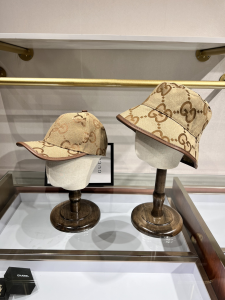 Replica Womens Hats Gucci Jumbo GG Canvas Baseball Cap Hat Beige A190PP85 AA179501