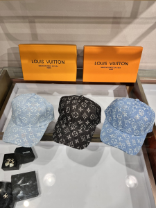 Replica Womens Hats Louis Vuitton Monogram Canvas Baseball Hat Black A190PP90 AA179509