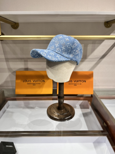 Louis Vuitton Monogram Canvas Baseball Hat Blue 