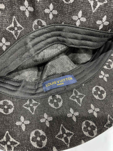 Replica Womens Hats Louis Vuitton Monogram Canvas Bucket Hat Black A190PP90 AA179505