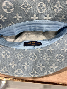 Replica Womens Hats Louis Vuitton Monogram Canvas Bucket Hat Blue A190PP90 AA179507