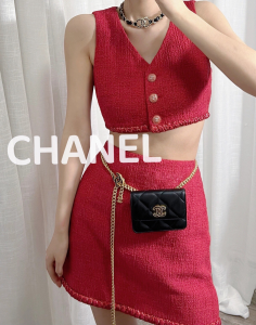 Replica Womens Jewelry Chanel VIP Chain Leather Choker Necklace A62PP280 AA179292