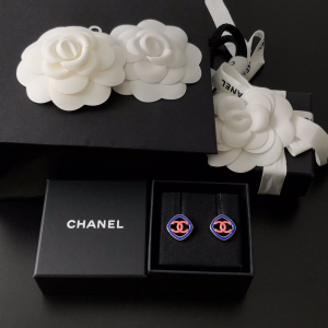 Replica Womens Jewelry Chanel Oval Pink CC Logo Earrings A39PP110 AA179569