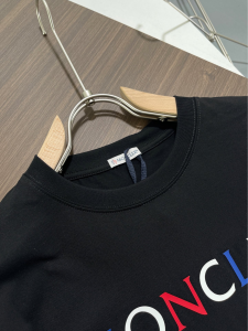 Replica Mens Clothing Moncler Black Cotton T Shirt M To XXXL A168PP280 AA179866