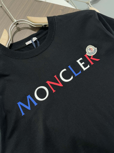 Replica Mens Clothing Moncler Black Cotton T Shirt M To XXXL A168PP280 AA179866