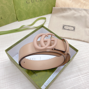 Replica Womens Belts Gucci GG Marmont Wide Belt in Rose Beige 40MM A175PP240 AA179871