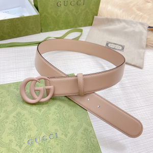 Replica Womens Belts Gucci GG Marmont Wide Belt in Rose Beige 40MM A175PP240 AA179871