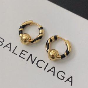 Balenciaga Force BB Earrings Gold 