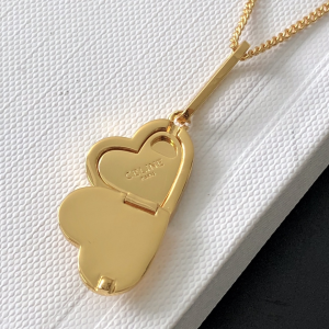 Replica Womens Jewelry Celine Separables Heart Box Pendant Gold A39PP130 AA179757