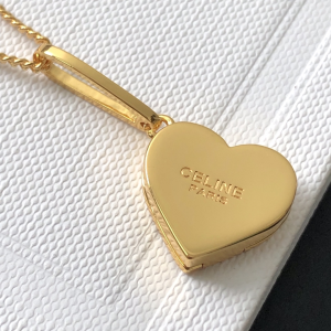 Replica Womens Jewelry Celine Separables Heart Box Pendant Gold A39PP130 AA179757