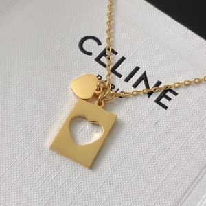 Replica Womens Jewelry Celine Separables Heart Box Pendant Gold A39PP130 AA179758