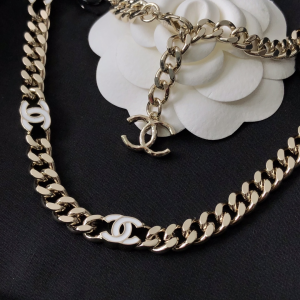 Replica Womens Jewelry Chanel CC Logo Chain Choker Necklace A39PP190 AA179762