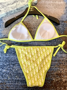 Replica Free Gift Dior Oblique Bikini Light Green SML A124PP105 AA179998