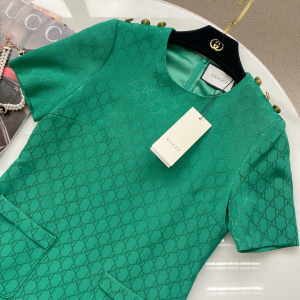 Replica Womens Clothing Gucci GG Dress Green SML A154PP880 AA180093