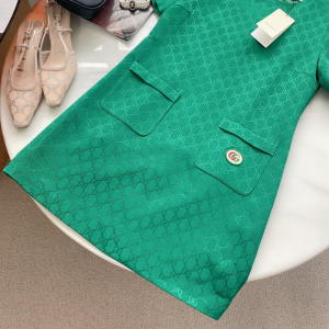 Replica Womens Clothing Gucci GG Dress Green SML A154PP880 AA180093