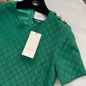 Replica Womens Clothing Gucci GG Dress Green SML A154PP880 AA180093