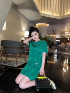 Replica Womens Clothing Gucci GG Dress Green SML A154PP880 AA180093