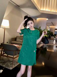Replica Womens Clothing Gucci GG Dress Green SML A154PP880 AA180093