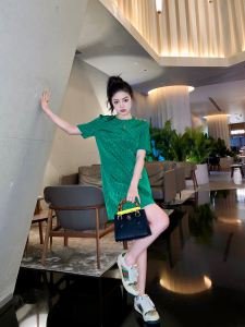 Replica Womens Clothing Gucci GG Dress Green SML A154PP880 AA180093