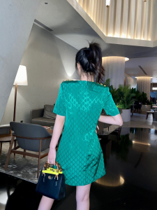 Replica Womens Clothing Gucci GG Dress Green SML A154PP880 AA180093