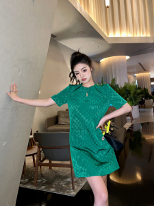 Replica Womens Clothing Gucci GG Dress Green SML A154PP880 AA180093