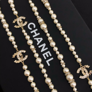 Replica Womens Jewelry Chanel CC Pearls Long Necklace A39PP280 AA179925