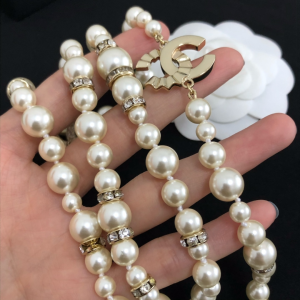 Replica Womens Jewelry Chanel CC Pearls Long Necklace A39PP280 AA179925