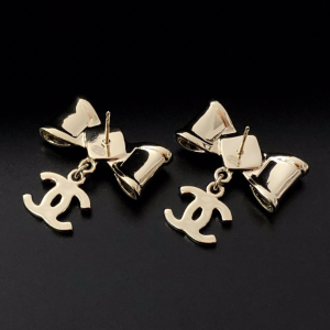 Replica Womens Jewelry Chanel Gold CC Bowknot Earrings A39PP120 AA179923