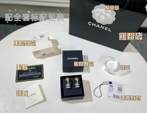 Replica Womens Jewelry Chanel VIP Crystals CC Drop Earrings A62PP180 AA179945