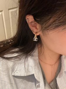 Replica Womens Jewelry Chanel VIP Crystals CC Drop Earrings A62PP180 AA179945