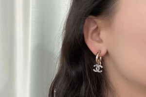 Replica Womens Jewelry Chanel VIP Crystals CC Drop Earrings A62PP180 AA179945