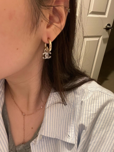 Replica Womens Jewelry Chanel VIP Crystals CC Drop Earrings A62PP180 AA179945