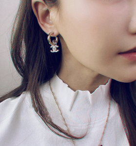 Replica Womens Jewelry Chanel VIP Crystals CC Drop Earrings A62PP180 AA179945