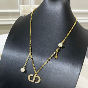 Replica Womens Jewelry Dior VIP Petit CD Chain Necklaces A62PP180 AA179958
