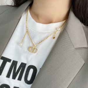 Replica Womens Jewelry Dior VIP Petit CD Chain Necklaces A62PP180 AA179958